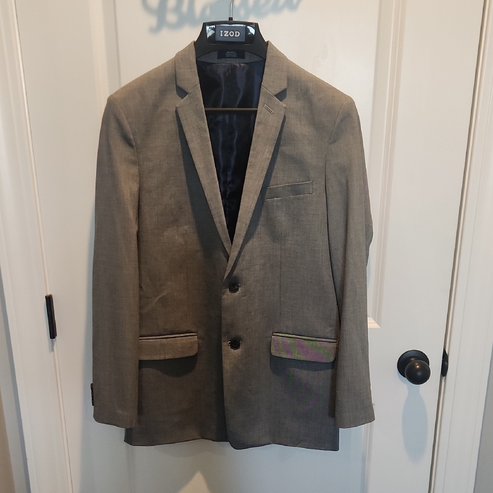 Izod Men's Classic Gray Sport Coat